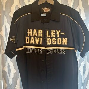 Harley Davidson button up dress shirt